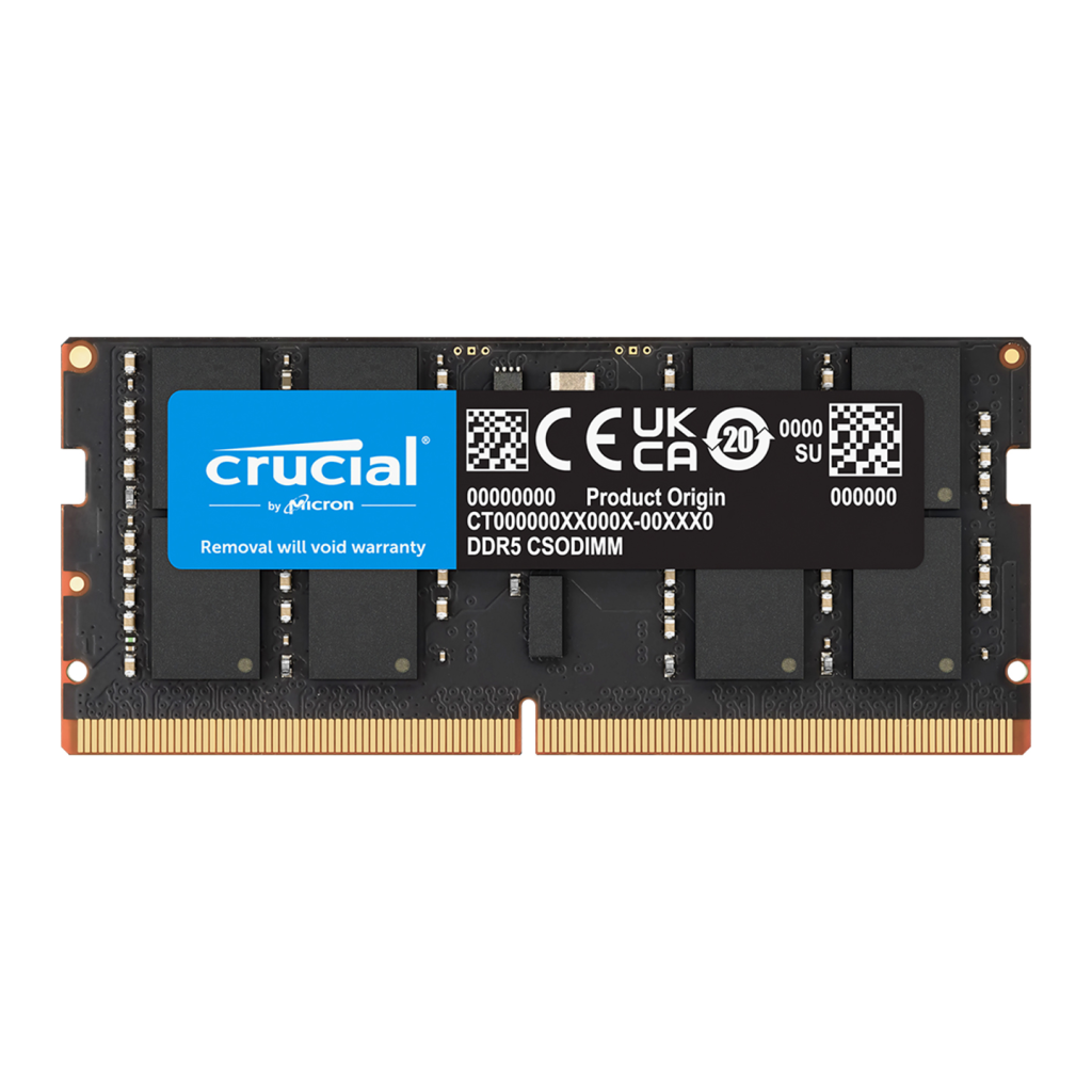 Crucıal CT16G64C52CS5 16Gb 6400Mhz DDR5 CL52 Sodımm Notebook Ram (by Micron)