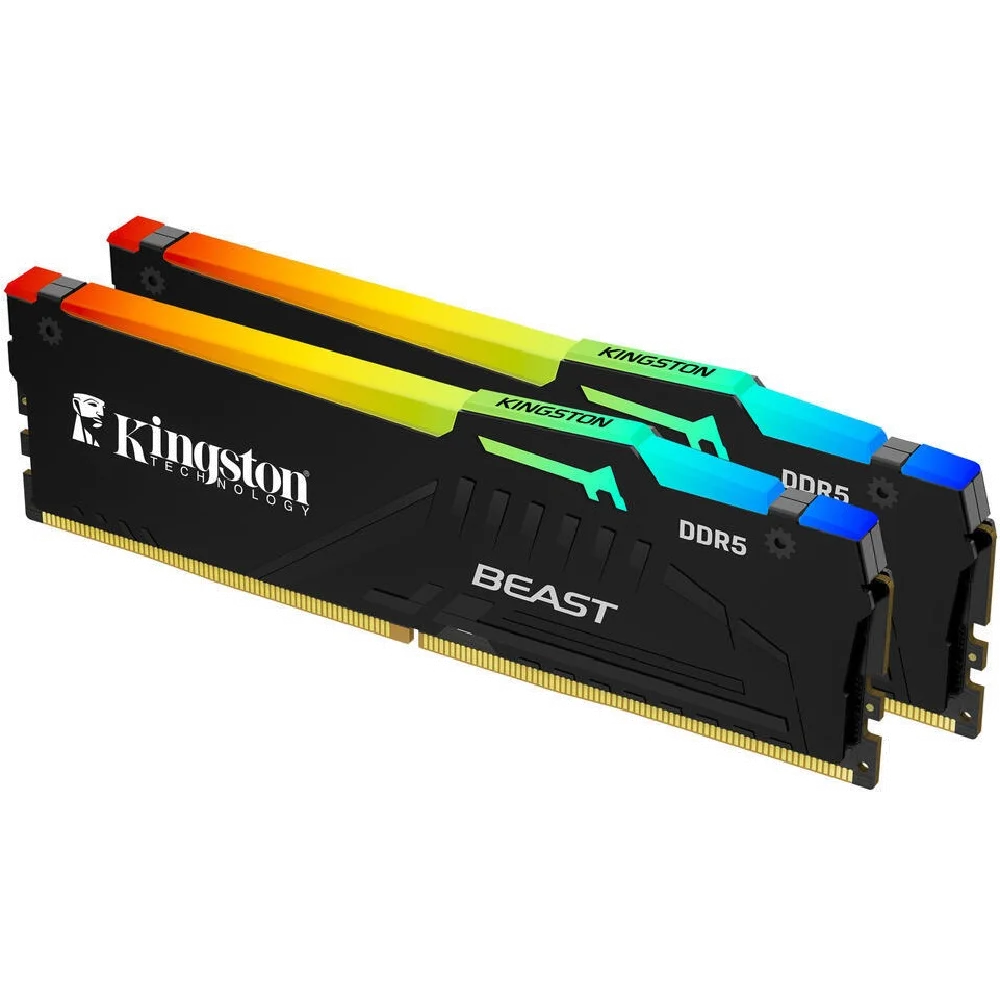 Kingston Beast RGB 32GB (2x16GB) DDR5 6000MHZ CL36 Siyah Ram