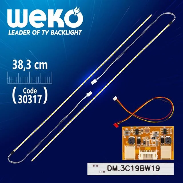 Weko Universal Monitör E-led 54 Ledli 38.3 Cm 12v Çift Led+sürücü+kablo Takım (wk-0140)