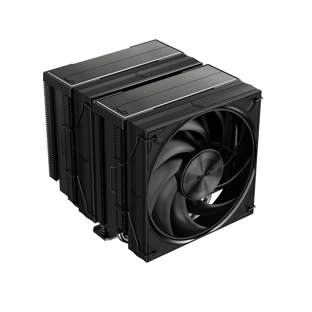Sama A60B Black 2x120mm Mono Fan Kule Tipi Hava Soğutma 6 Adet Gelişmiş Siyah Kaplamalı Bakır Isı Borusu Cpu Fan (amd Ve Intel Tüm İşlemciler İle Uyumlu)