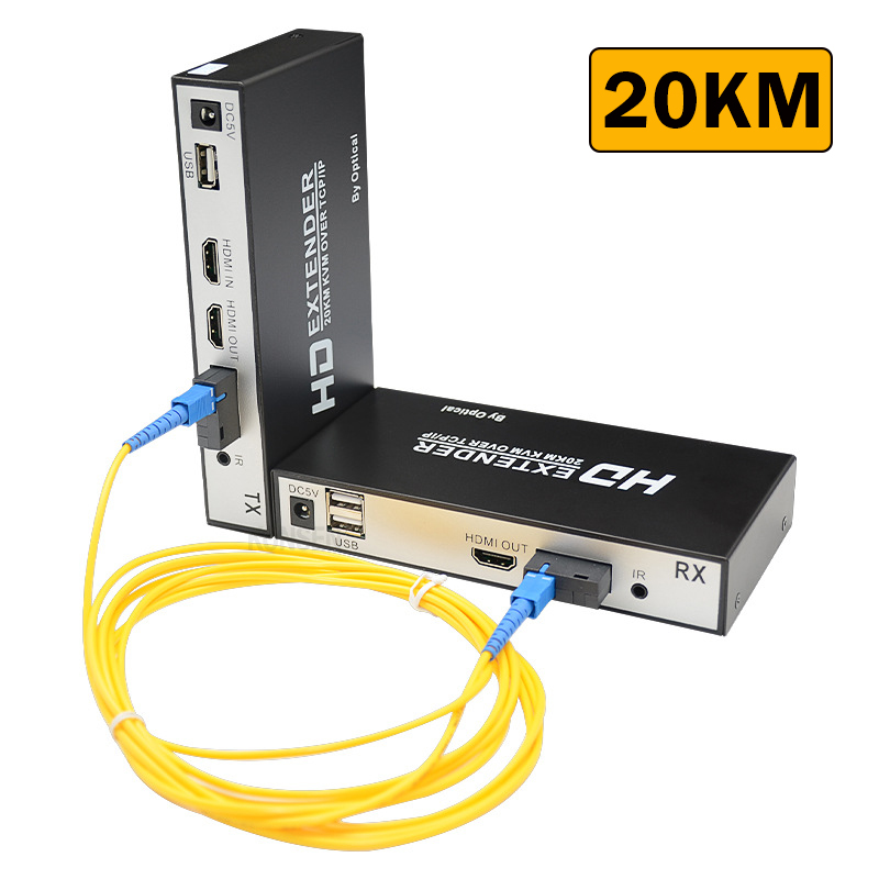 Expotech 20 Km Hdmı Fiber Optik Usb Fiber Extender