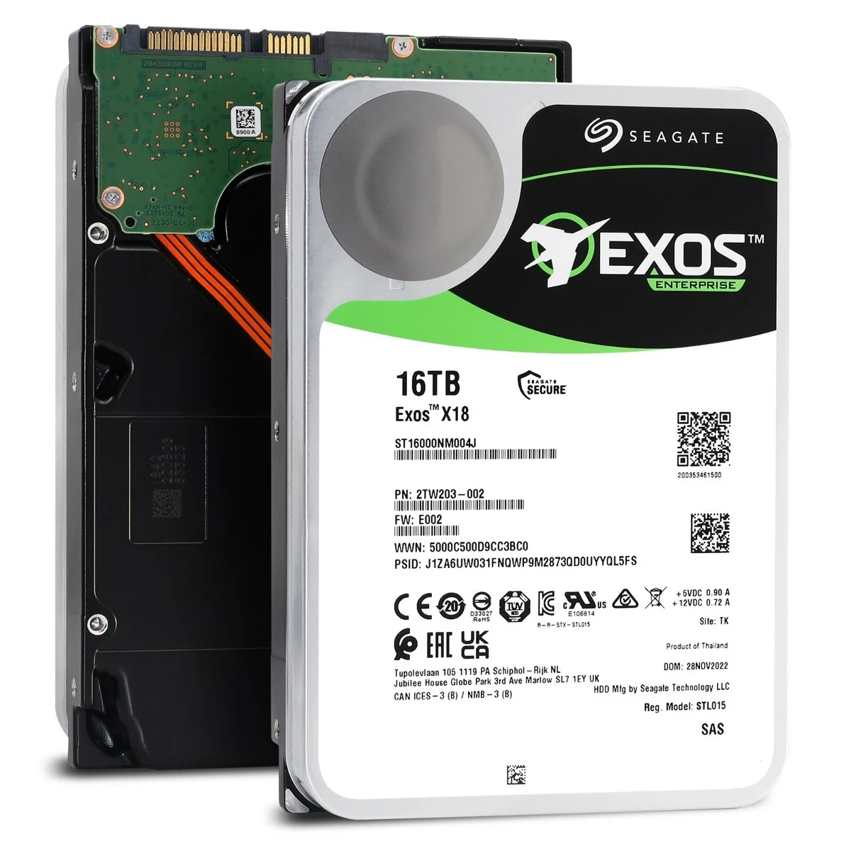 Seagate Exos X18 16tb 7200rpm 256mb Sata3 6gbit/sn St Hdd