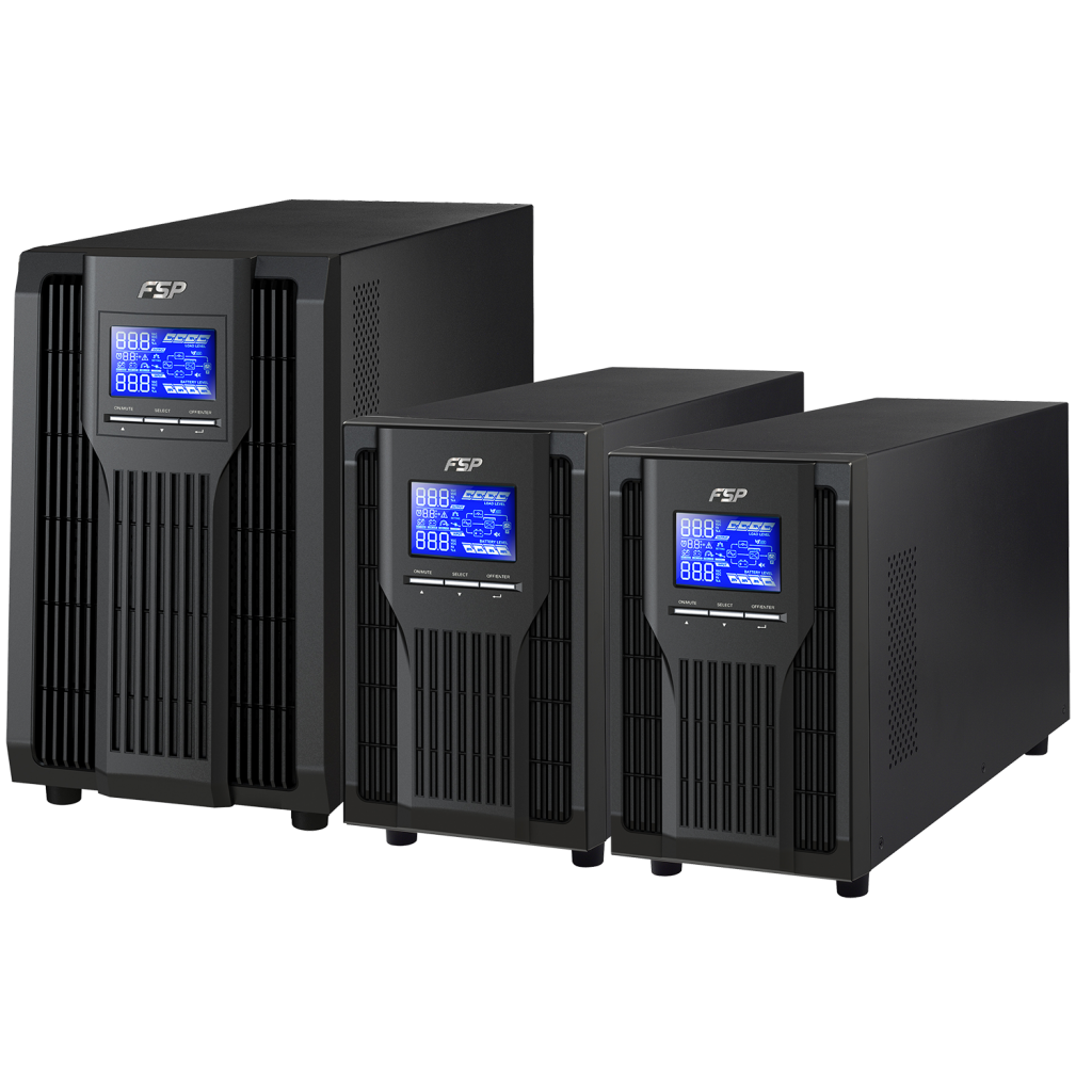 FSP Champ1K 1KVA Online Ups (2x9A Akü)