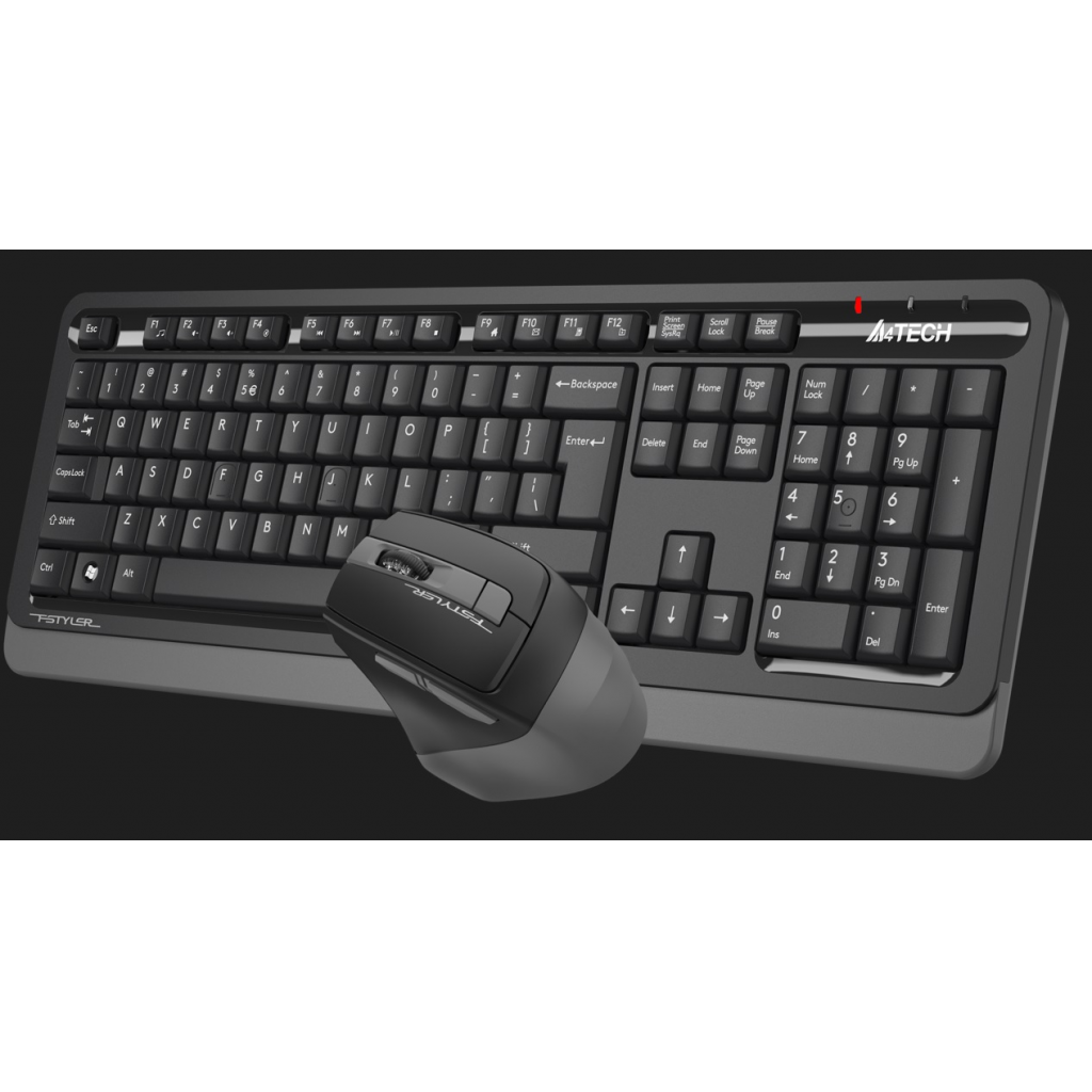 A4 Tech FG1035 Gri Fstyler 2.4Ghz Kablosuz Türkçe Q Klavye Mouse Set