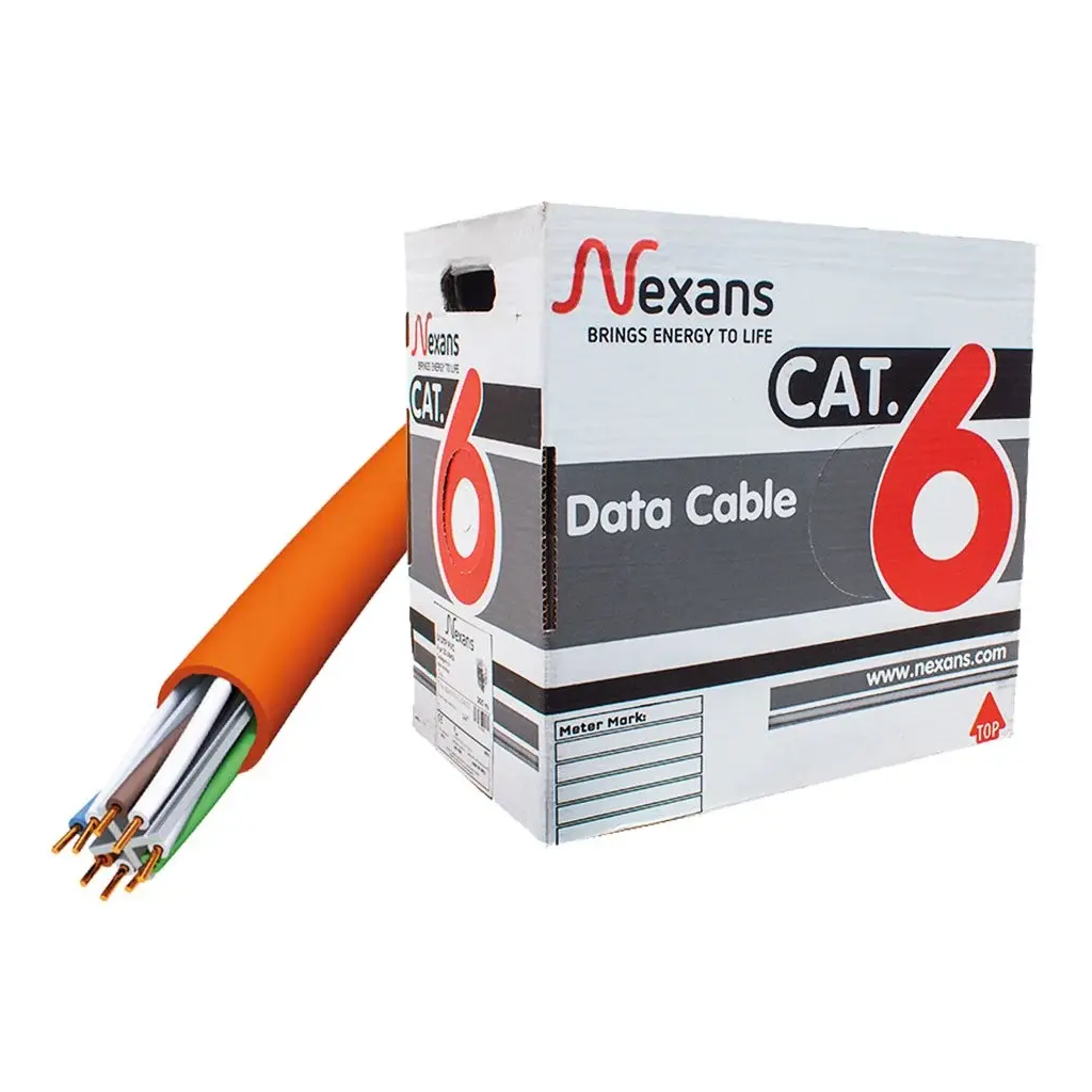 Nexans NEX1611TFA Turuncu CAT6 305M 23AWG (0,58mm) Utp %100 Bakır Lszh Halogen Free Kablo