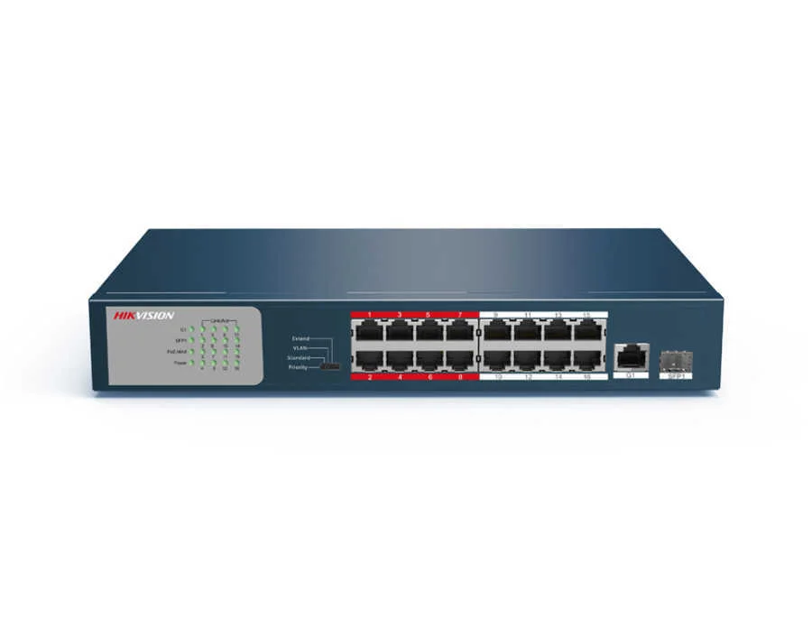 Hikvision DS-3E0318P-E/M 16 Fe Poe+ + 2 Ge + 1 Sfp 130w Swıtch