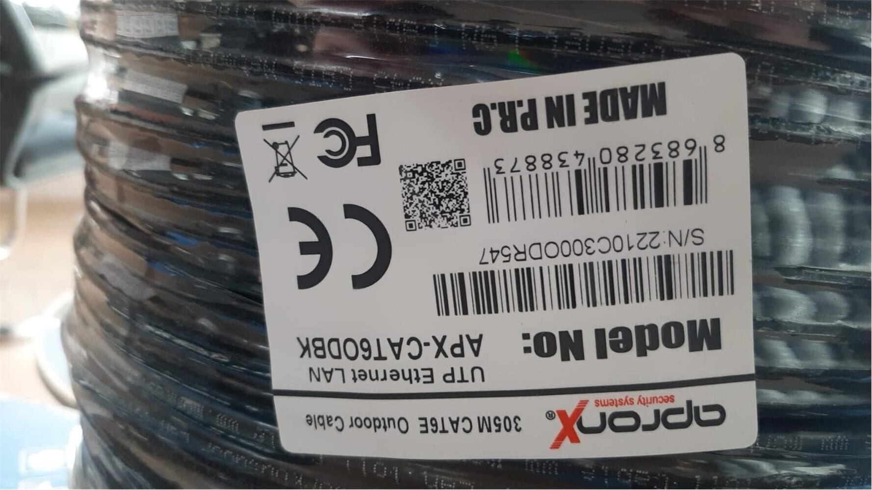 Apronix 305 Metre 23 Awg Dış Ortam (outdoor) Utp CAT6 Kablo