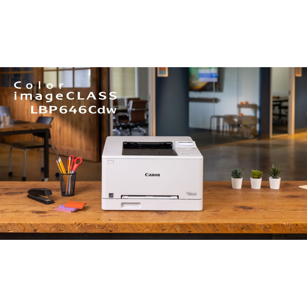 Canon i-SENSYS LBP646CDW Wifi Lan Duplex Renkli Lazer Yazıcı (dakikada 25 Sayfa) Orijinal Tonerli