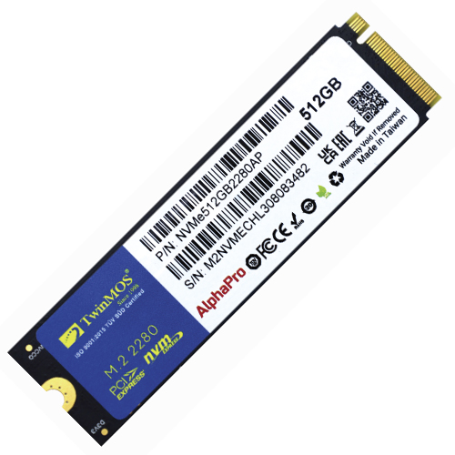 Twınmos 512GB Nvme M2 2280 3600/3250 Ssd NVME512GB2280AP