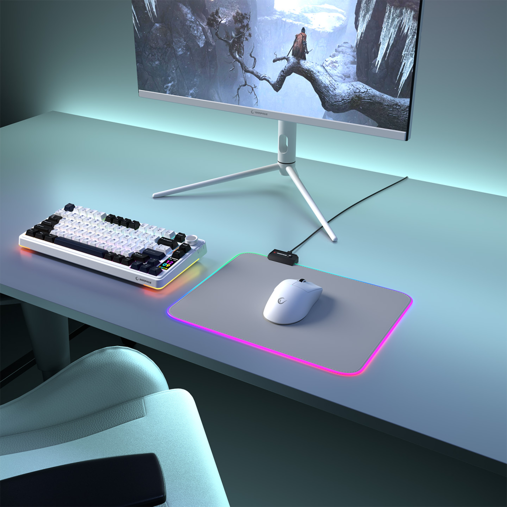Rampage MP-21 Pulsar M Rgb 252x328x3mm Rgb Led Gaming Mouse Pad (gri)
