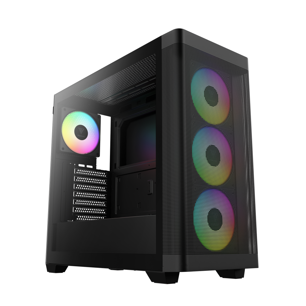 Gamdias Athena M3 1600W Tempered Glass Type-C Mesh Ön Panel Argb Atx Professional Gamıng Kasa