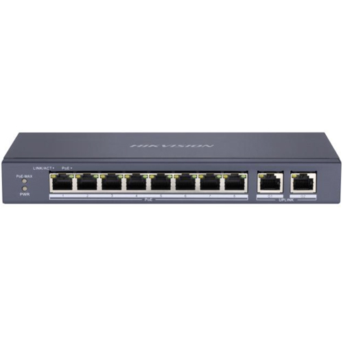 Hikvision DS-3E0310P-E/M 8 Fe Poe + 2 Ge 60W Switch