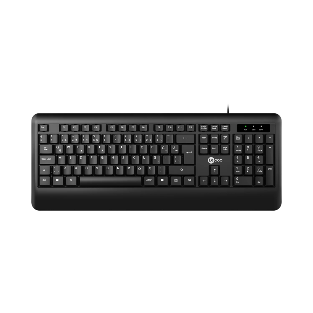 Lecoo KB104 Usb Kablolu Türkçe Q Standart Klavye (siyah)