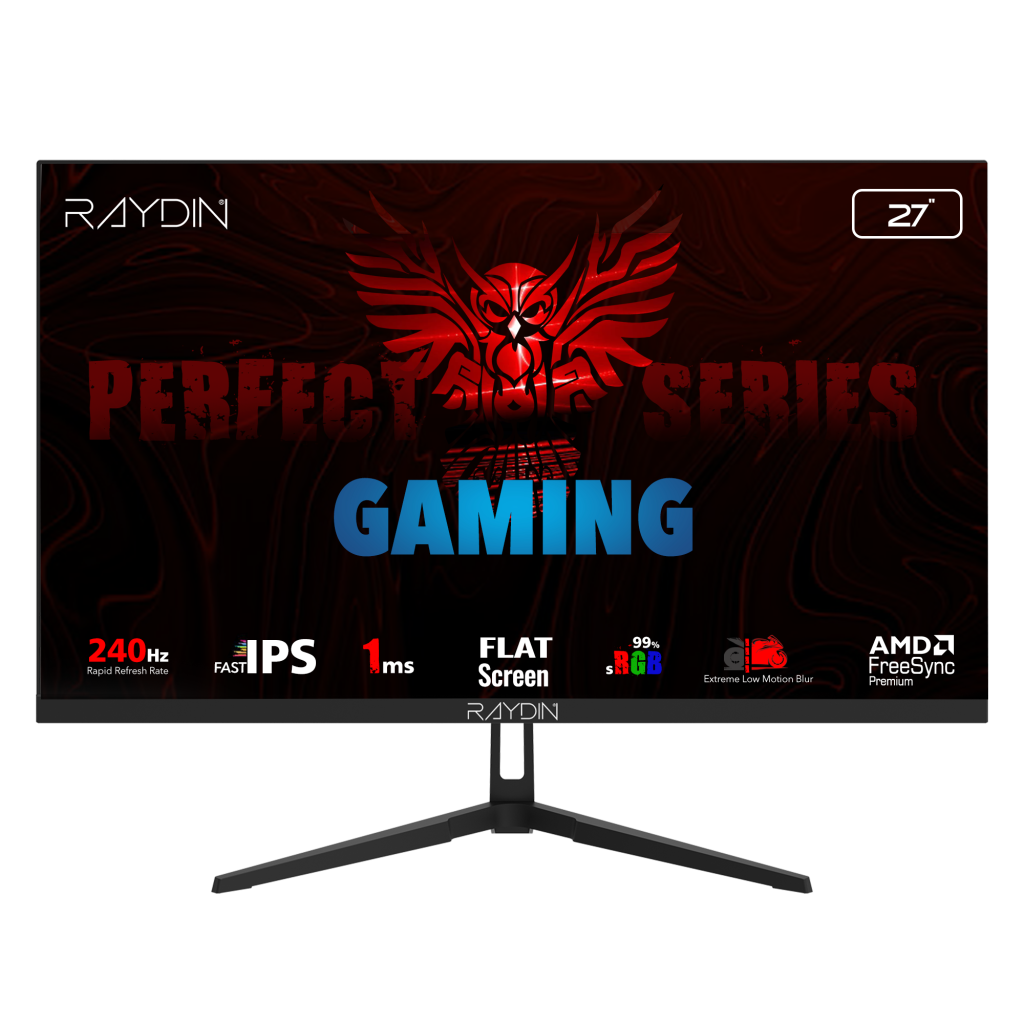Raydın EC27DFI-240HZ 27" 1ms 240Hz Full Hd 350 Nits Hdmı Dp Ips Led Flat Frameless Freesync Gaming Monitör