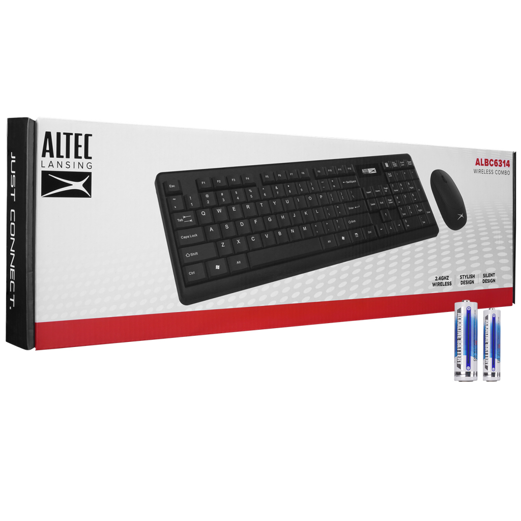 Altec Lansing ALBC6314 Siyah 2.4Ghz Kablosuz Türkçe Q Klavye Mouse Set