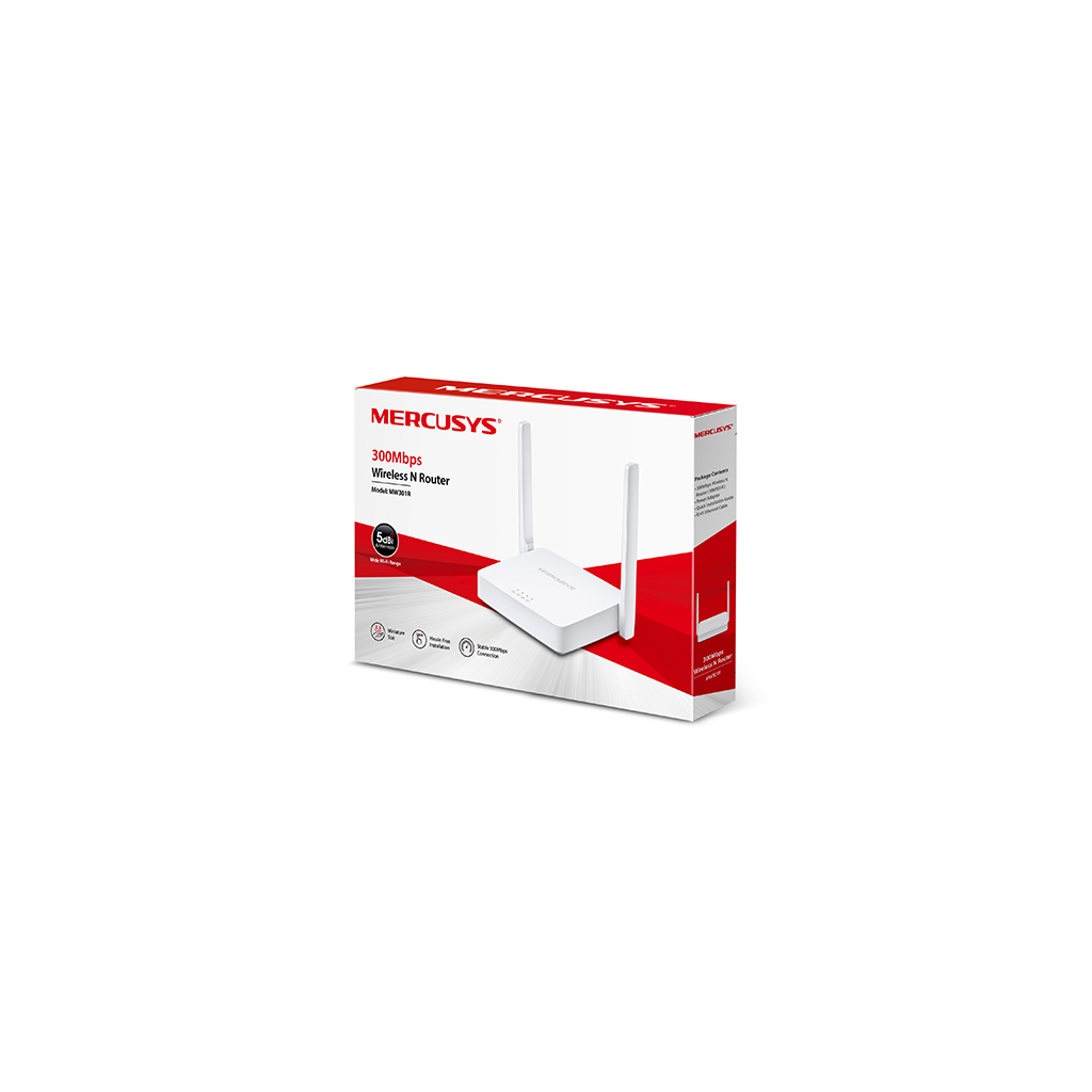 Mercusys MW301R 3Port 300Mbps 2.4Ghz Wifi Masaüstü Megabit Router