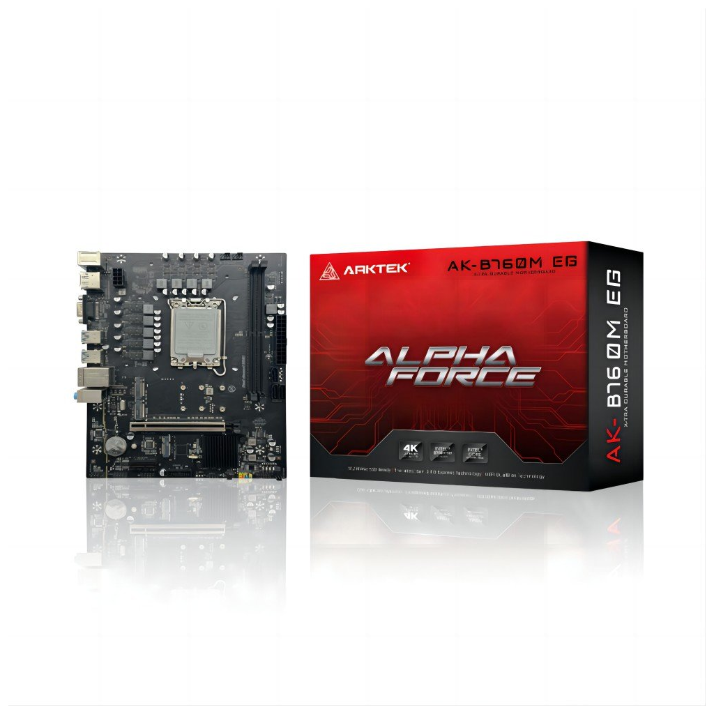 Arktek Alpha Force AK-B760M Eg 2xDDR5 2x M.2 D-SUB Hdmı Dp 12-13.14.Nesil LGA1700 Soket Anakart