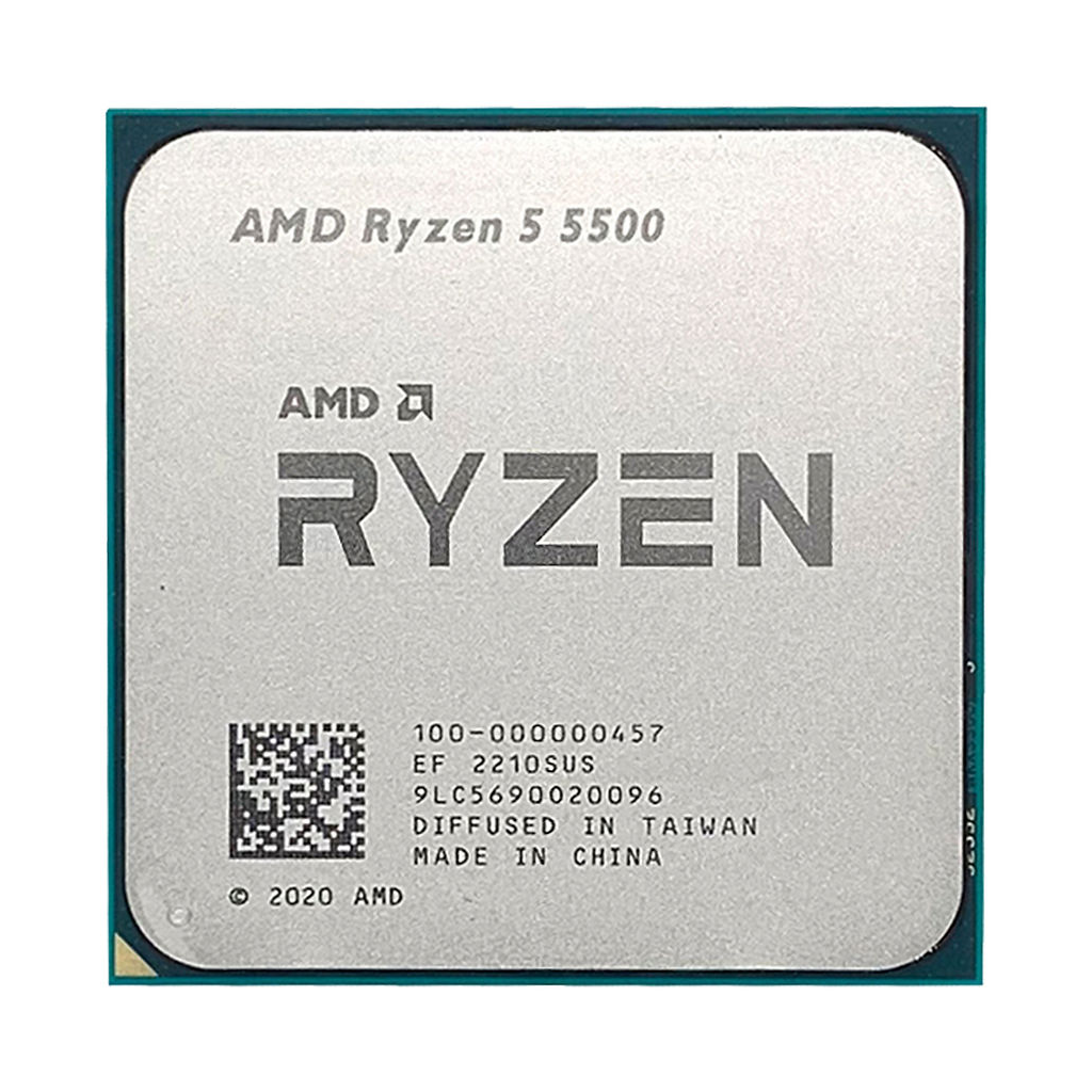 Amd Ryzen 5 5500 6 Core 3,60-4.20GHz 19Mb Cache 65W AM4 Soket Tray (dahili Grafik Yok Fan Yok)