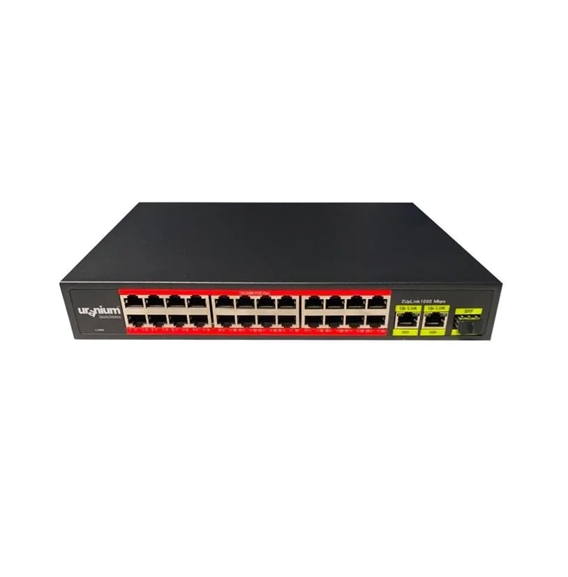 Uranium POE-2421SFP-300W 24 Fe Poe + 2 Ge + 1 Sfp 300W Switch
