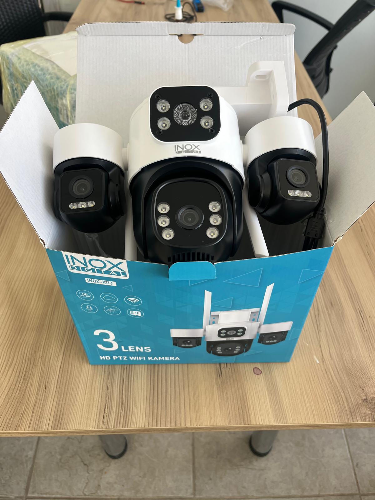 Inox -X113 3+3+3MP Dış Ortam 3 Lensli Wifi Ptz Kamera