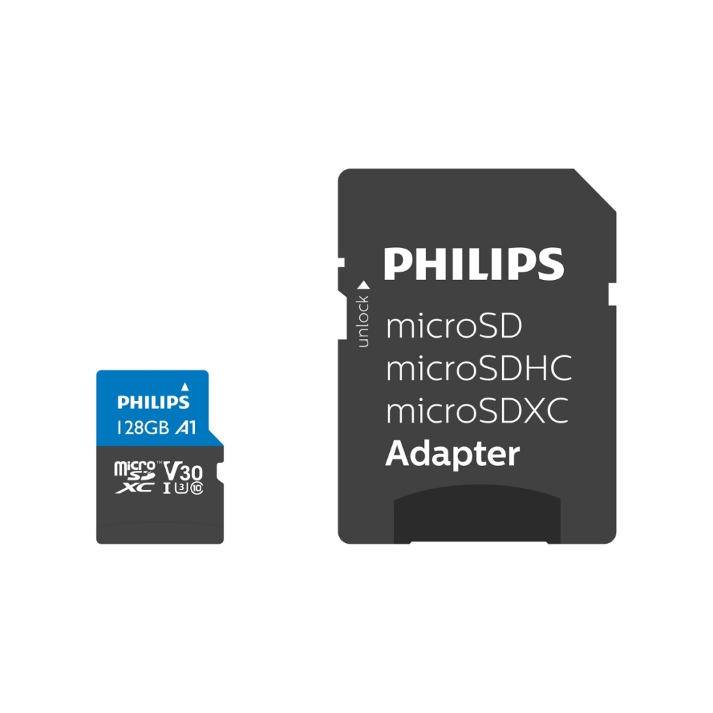 Philips FM12MP65B 128GB Sdxc UHS-I V30 Class10 Microsd Kart Bellek (sd Adaptörlü)