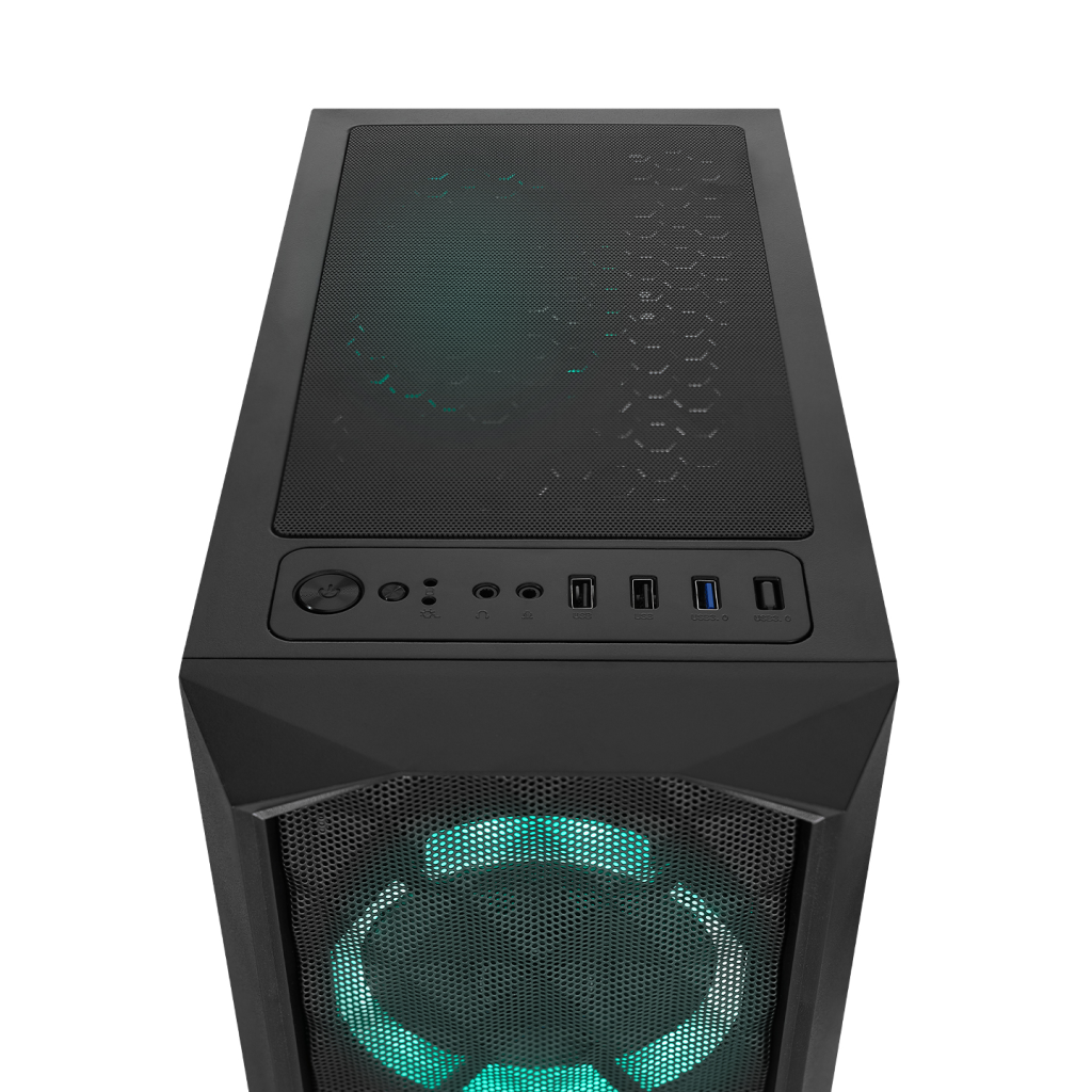 Everest Bumpy Mesh 600W 4x12cm Rgb Fan Temperli Cam Yan Panel Atx Gamıng Kasa