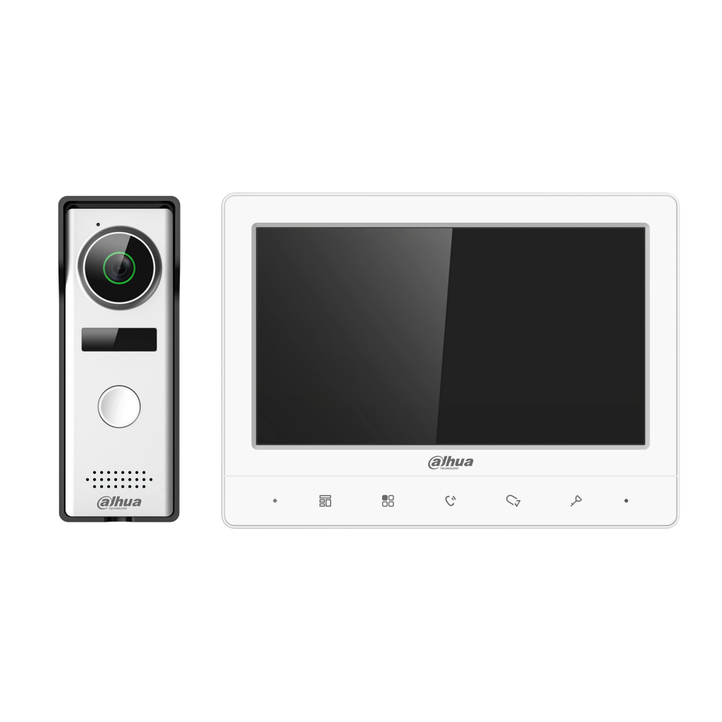 Dahua KTA02 Analog Villa Tipi Görüntülü İnterkom Kit 7 İnç Tft Ekran 1,3Mp Kamera Analog Villa Kit