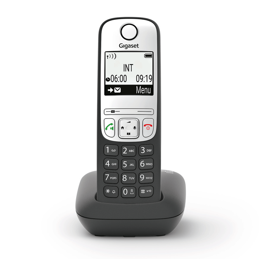 Gigaset A690 Dect Telefon Siyah 14 Saat Konuşma 180 Saat Bekleme 100 Kişilik Rehber