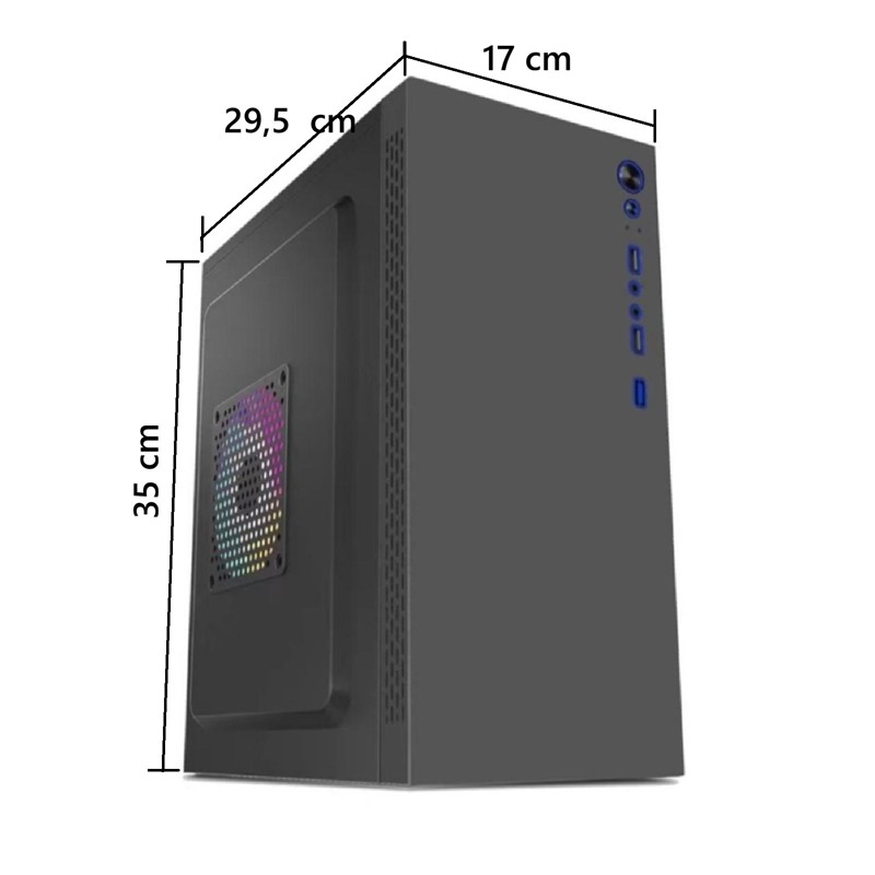 Aztech AZTB02600 Tıtan 600W Siyah Usb 2.0 Micro Atx Kasa