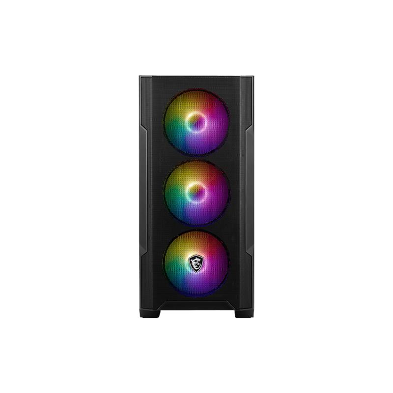 Msı Mag Forge M100A Akrilik Yan Panel 3X120MM 1X120MM Argb Fan Psu Yok Matx Gamıng Kasa