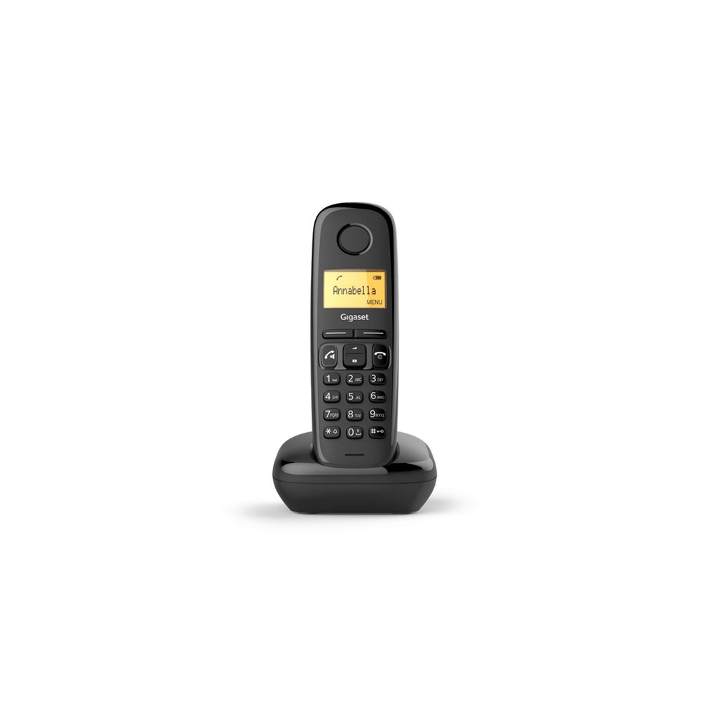 Gigaset A270 Dect Telefon Siyah 18 Saat Konuşma 200 Saat Bekleme 80 Kişilik Rehber