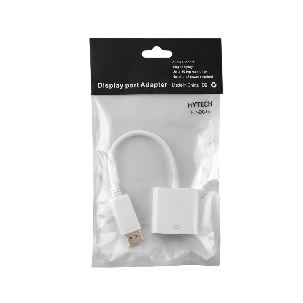 Hytech HY-DS15 Display Port To Vga 15cm Çevirici