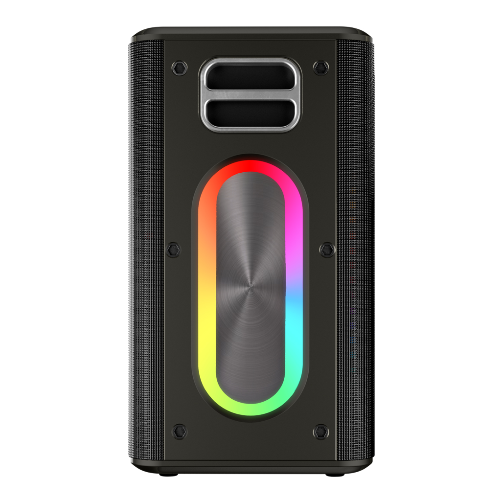 Mıcrolab M60 Vega 100W Taşınabilir BT/USB/AUX/TF/Type-C Rgb Işıklı 15000mAh Batarya 2adet Mikrofon Karaoke/Parti Bluetooth Speaker,