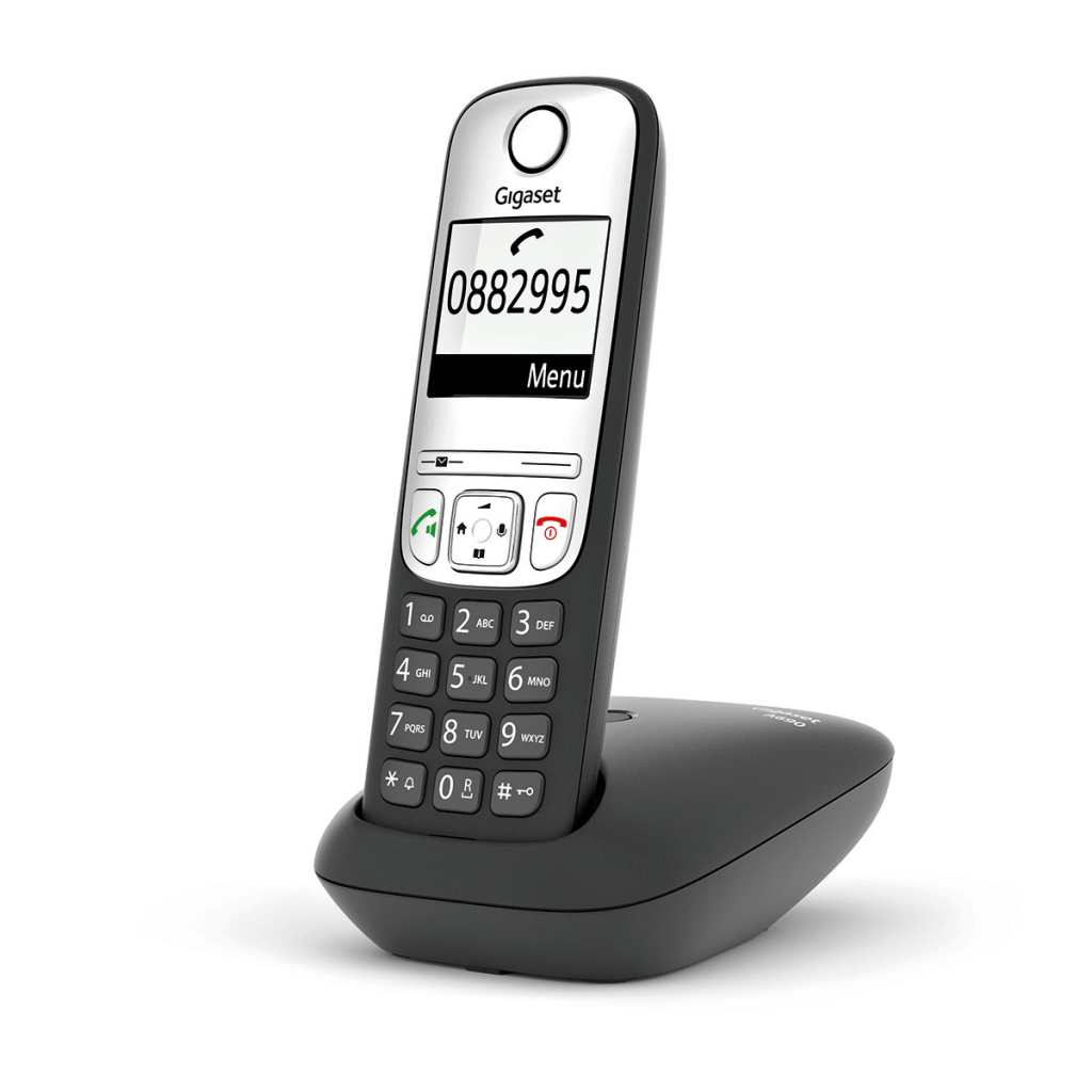 Gigaset A690 Dect Telefon Siyah 14 Saat Konuşma 180 Saat Bekleme 100 Kişilik Rehber