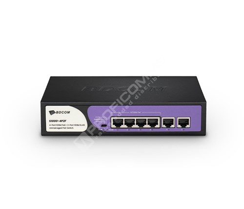 Bdcom S1000-4P2F 4 Port Poe + 2 Port Uplink Switch 60W