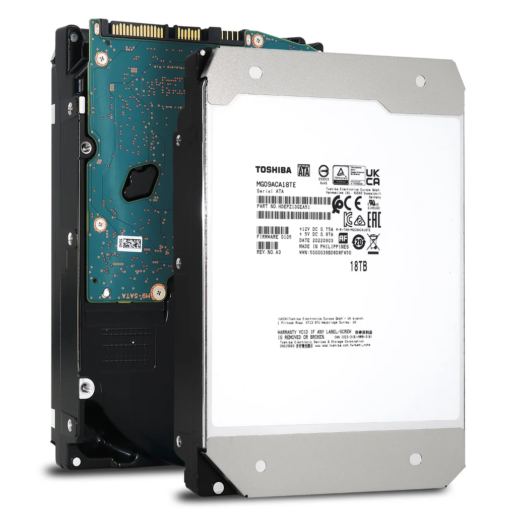 Toshıba Enterprıse MG09ACA18TE 3.5" 18TB 512Mb 7200 Rpm 7/24 Güvenlik Data Center Nas Server Hdd (türkiye Distribütörü Garantili)