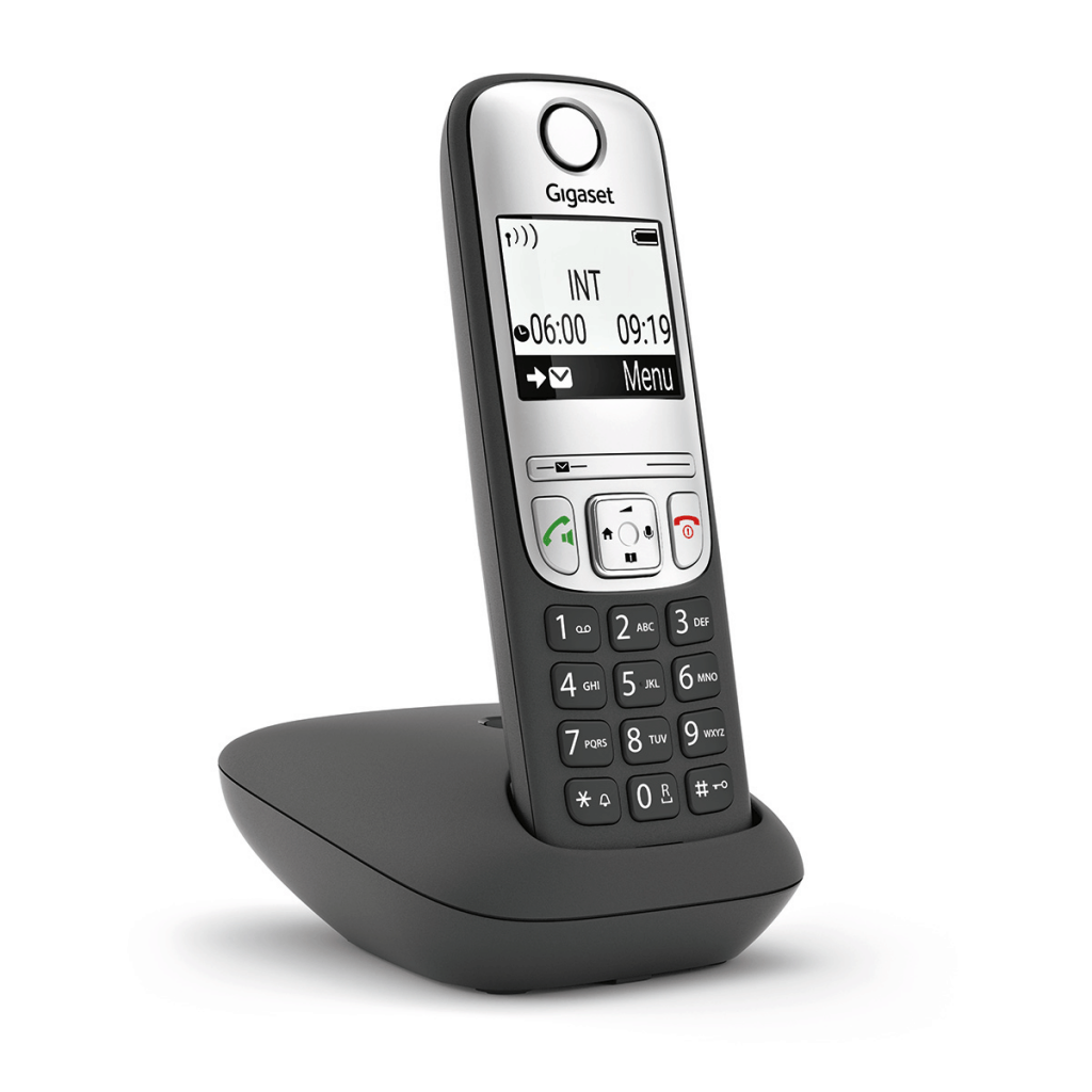 Gigaset A690 Dect Telefon Siyah 14 Saat Konuşma 180 Saat Bekleme 100 Kişilik Rehber