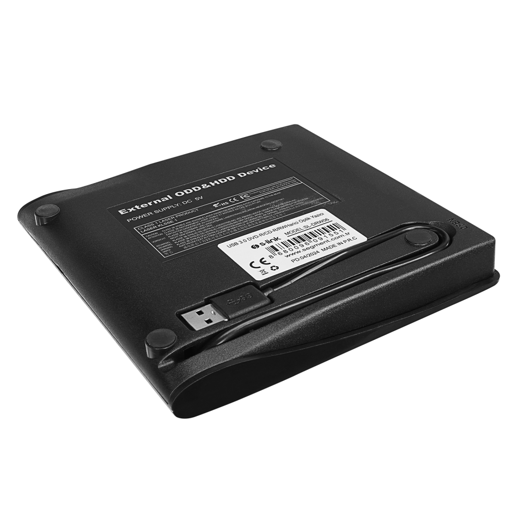 S-Link SL-DRW06 Usb 3.0 External Siyah Slim CD-R/DVD-R/RW Optik Okuyucu/Yazıcı.