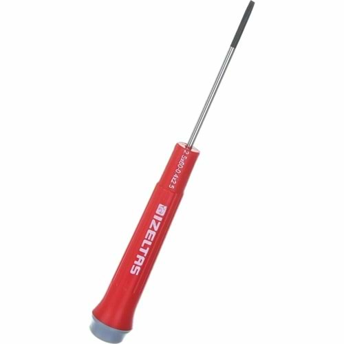 İzeltaş Elektronikçi Tip (klemens) Düz Uçlu Tornavida 2,5X60 - 4500172560