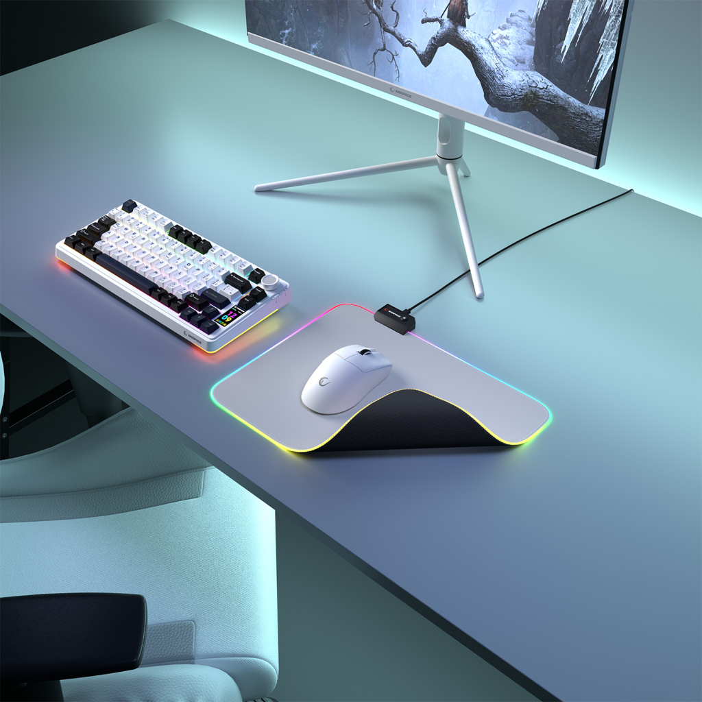 Rampage MP-21 Pulsar M Rgb 252x328x3mm Rgb Led Gaming Mouse Pad (gri)