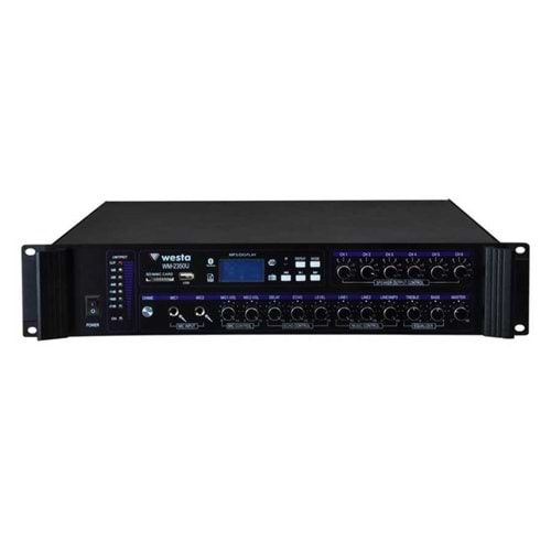 Westa WM-2350U 6 Bölgeli 350W 100V Mixing Amplifier