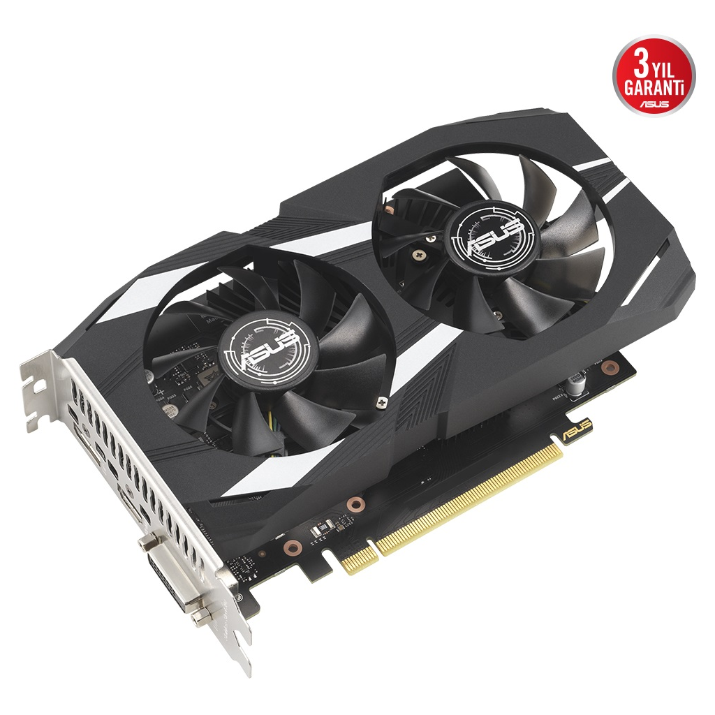 Asus DUAL-RTX3050-O6G 6GB GDDR6 96Bit 1xHDMI 1xDP 1xDVI Gamıng Ekran Kartı