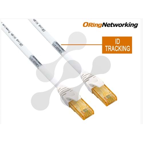 2MT Oring PC-U0602WH Patch Kablo CAT6 U/UTP Bc 24AWG 7*0.20 Lszh Beyaz