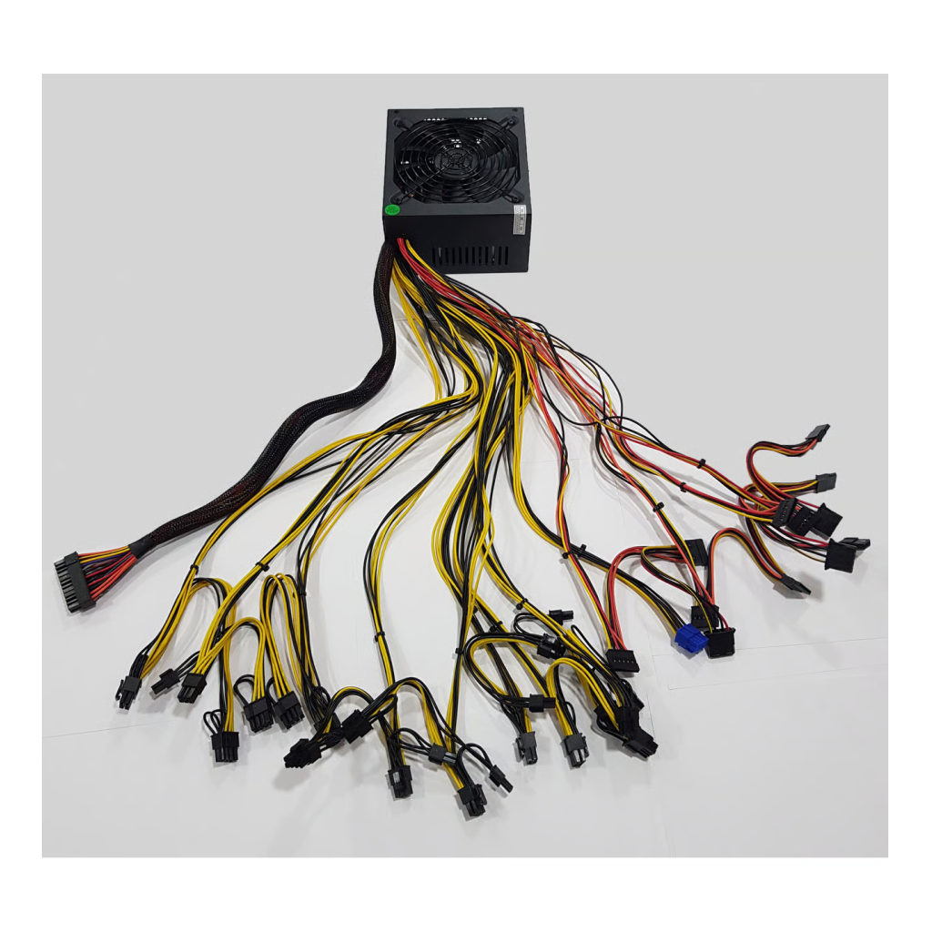 Olko 2200 2200W 14cm Fan 16xPCI-E 6+2Pin 1x20+4Pin 8xSata Atx Power Supply (psu)