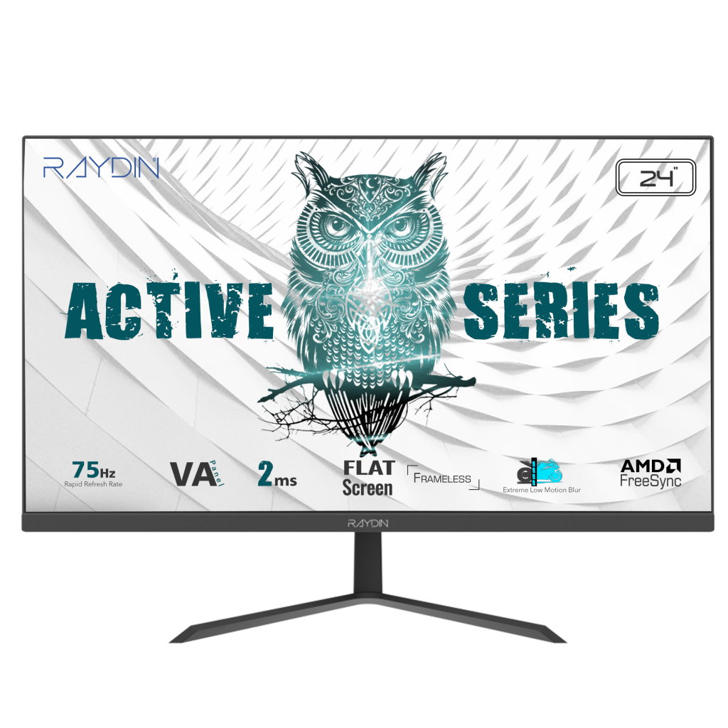 Raydın Alısa 24" 2ms 75Hz Full Hd 250 Nits D-Sub Hdmı Frameless Va Led Monitör (siyah)