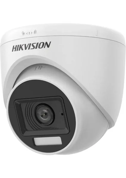 Hikvision DS-2CE76D0T-EXLPF 2Mpix 20Mt Gece Gör. 28mm Lens Dual-Light Dome Kamera