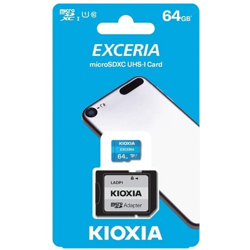 Kioxia 64GB Exceria Microsdxc UHS-1 C10 100MB/sn Hafıza Kartı